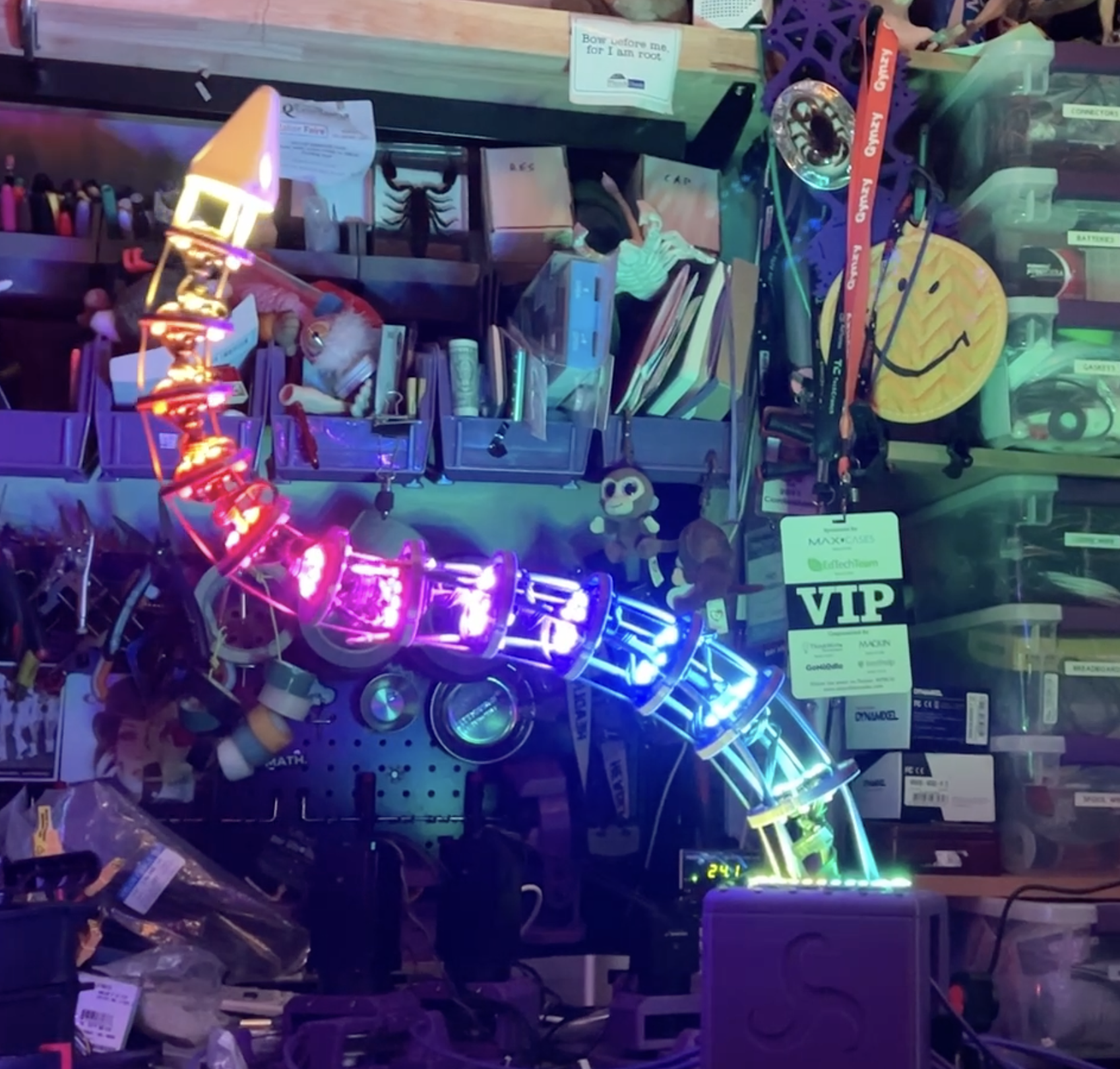 Got Robots?  Marauder Robot and Interactive LED Tentacle - exhibit detail 8